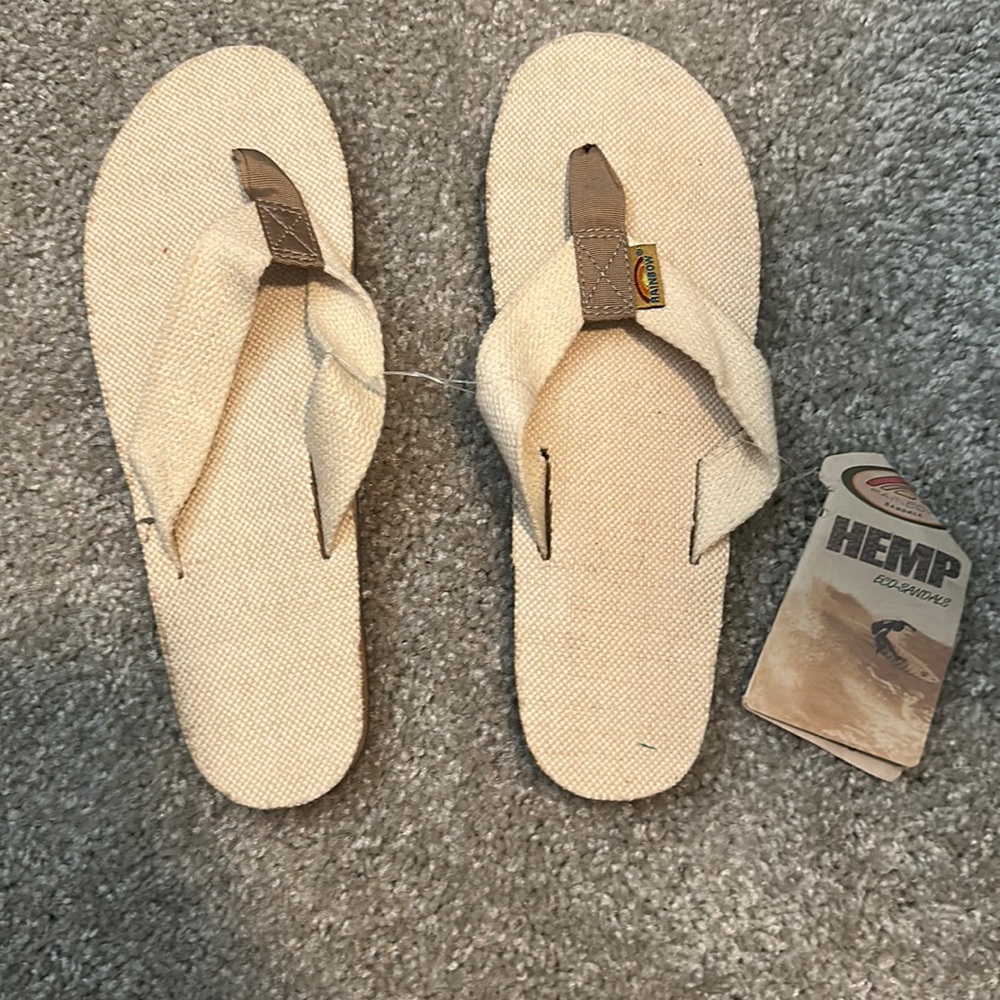 Hemp Rainbow Sandals Never Worn